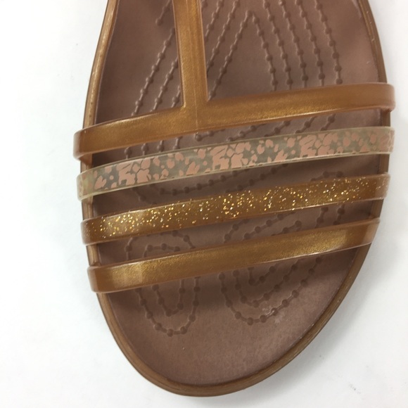 SOLD Crocs Isabella Boho Flat Jelly Sandals - Picture 5 of 8